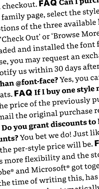 Custom Font for  - Got questions? We’ve got your back! by Typetogether