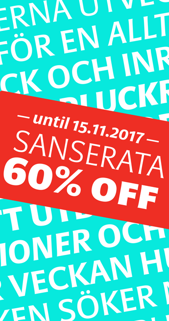 Custom Font for  - Sanserata 60% off for 2 weeks by Typetogether