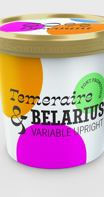 Custom Font for  - Temeraire & Belarius discount by Typetogether