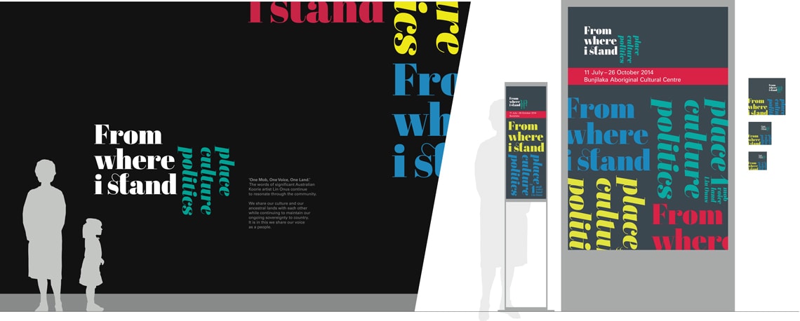 Abril in use in the ‘From Where I Stand: Place, Culture and Politics’ exhibition