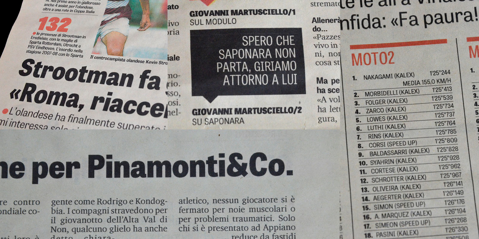 Tablet Gothic in Gazzetta dello Sport