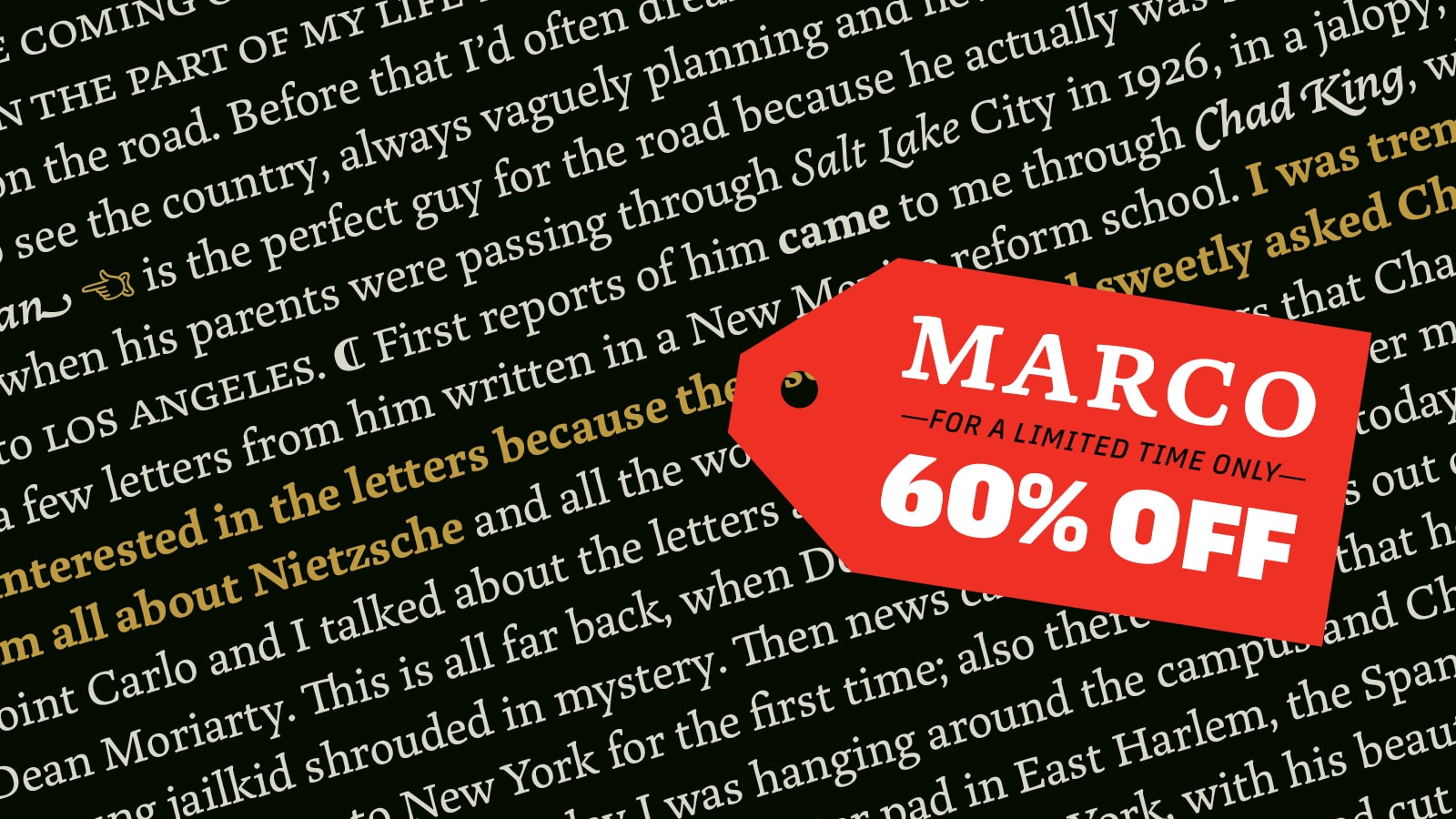 Marco 60% discount