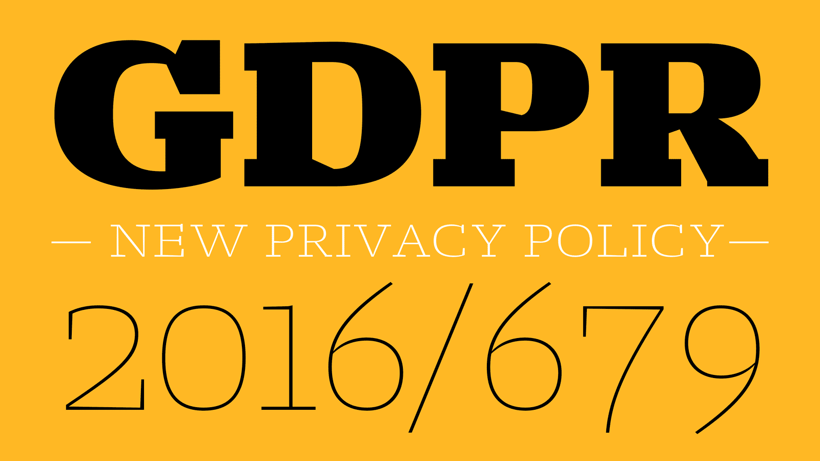 Privacy policy – GDPR