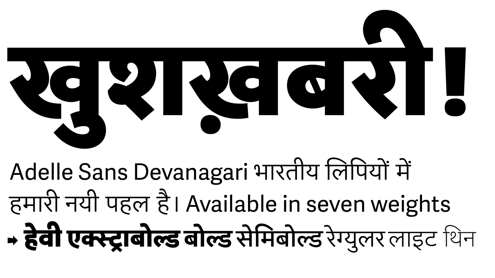 New release: Adelle Sans Devanagari
