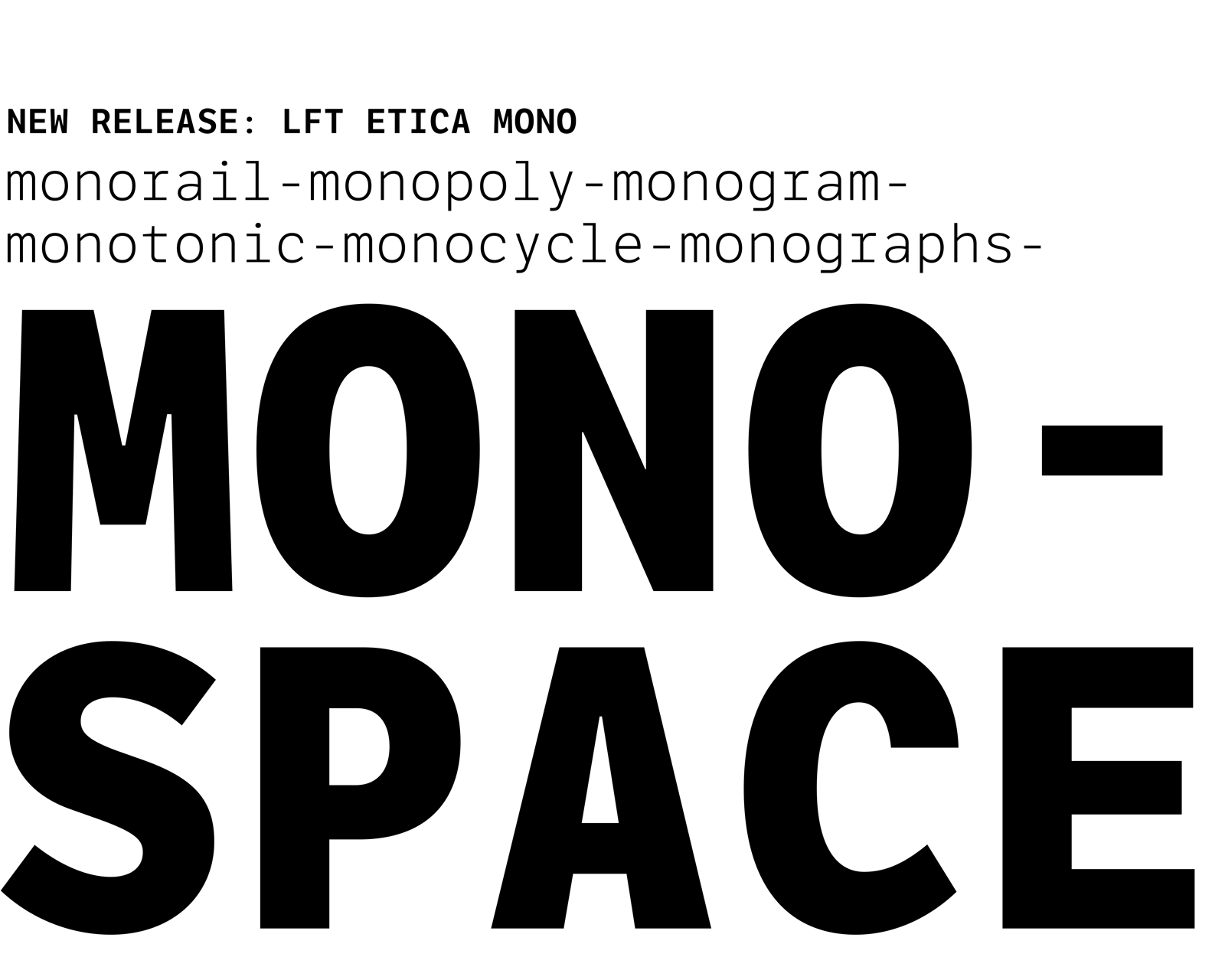 New release: LFT Etica Mono