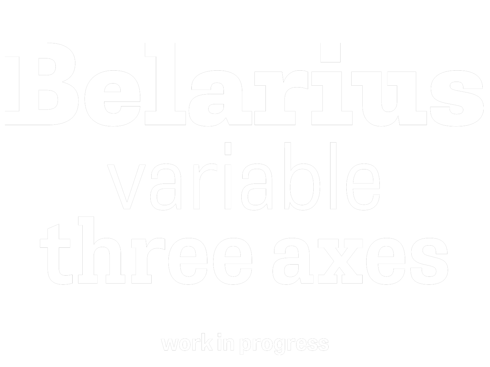Work in progress: Belarius