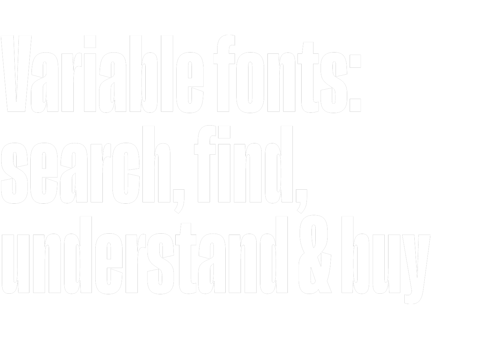 Finding & understanding variable fonts
