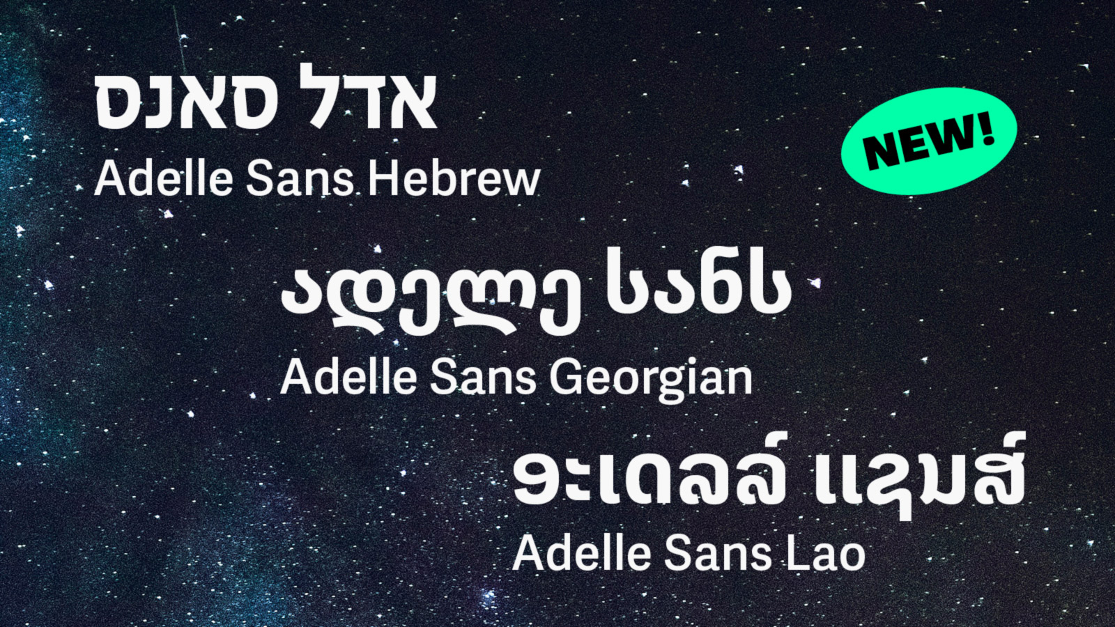 Adelle Sans a true multiscript