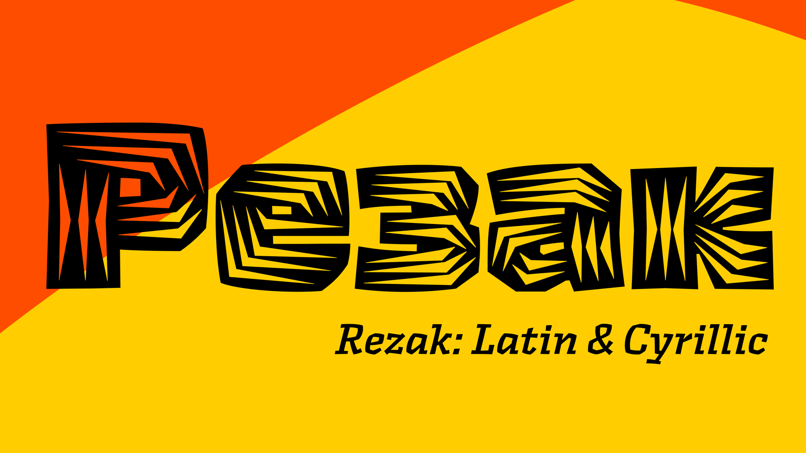 Anya Danilova’s new Rezak font family