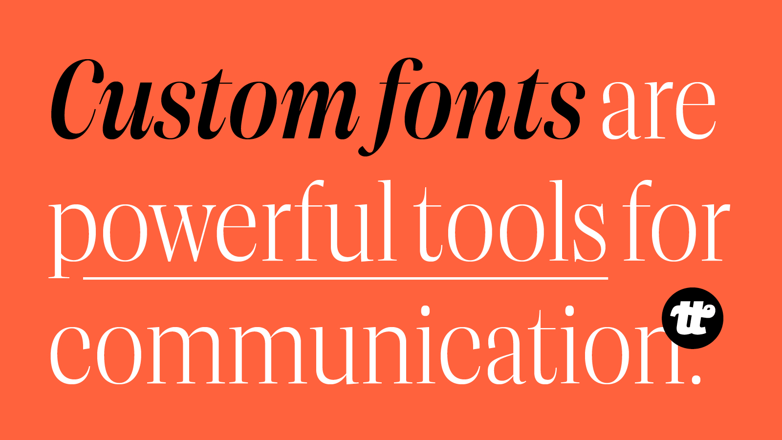 Custom fonts