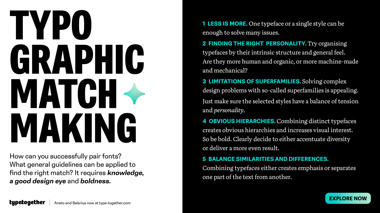 Font pairing: Aneto and Belarius