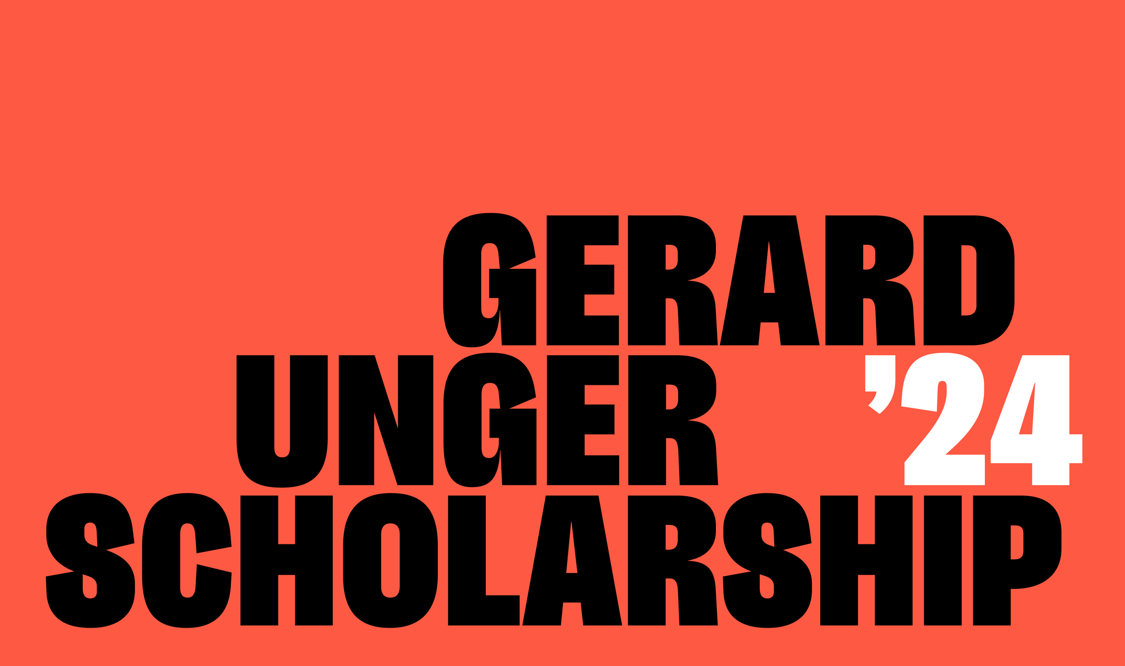 2024 Gerard Unger Scholarship