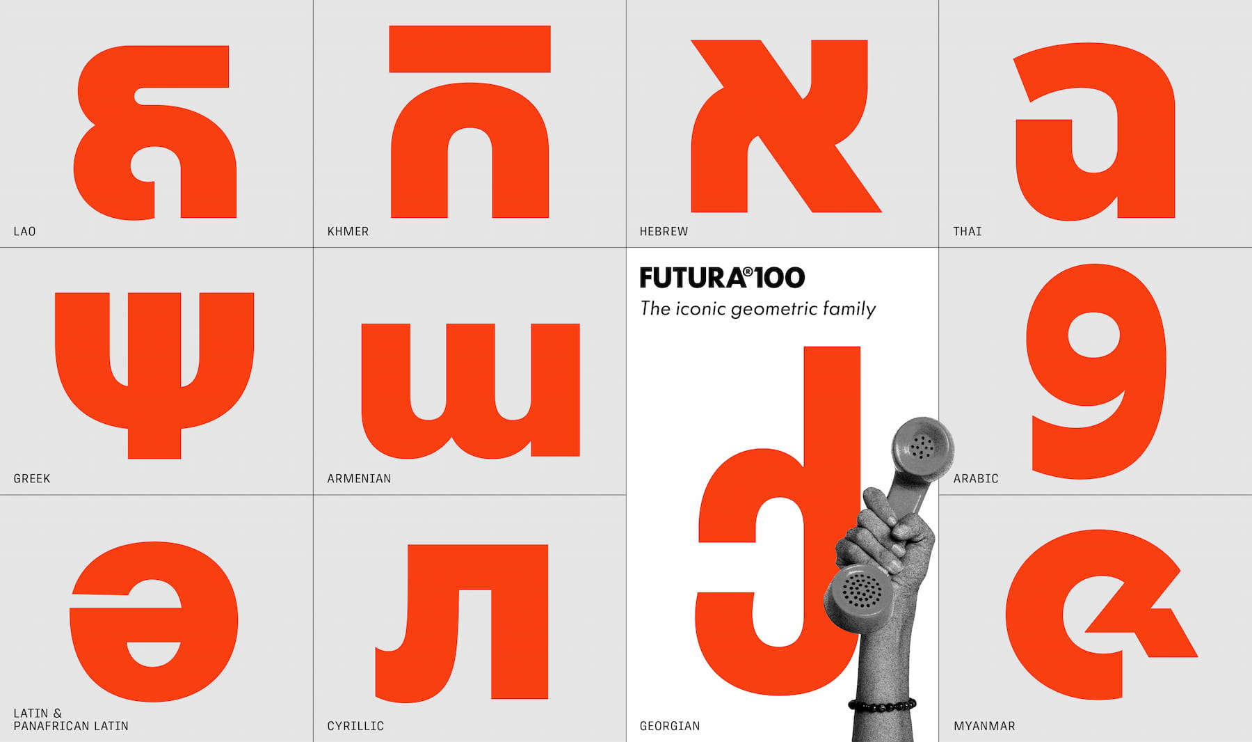 Futura®100 a typeface for global branding