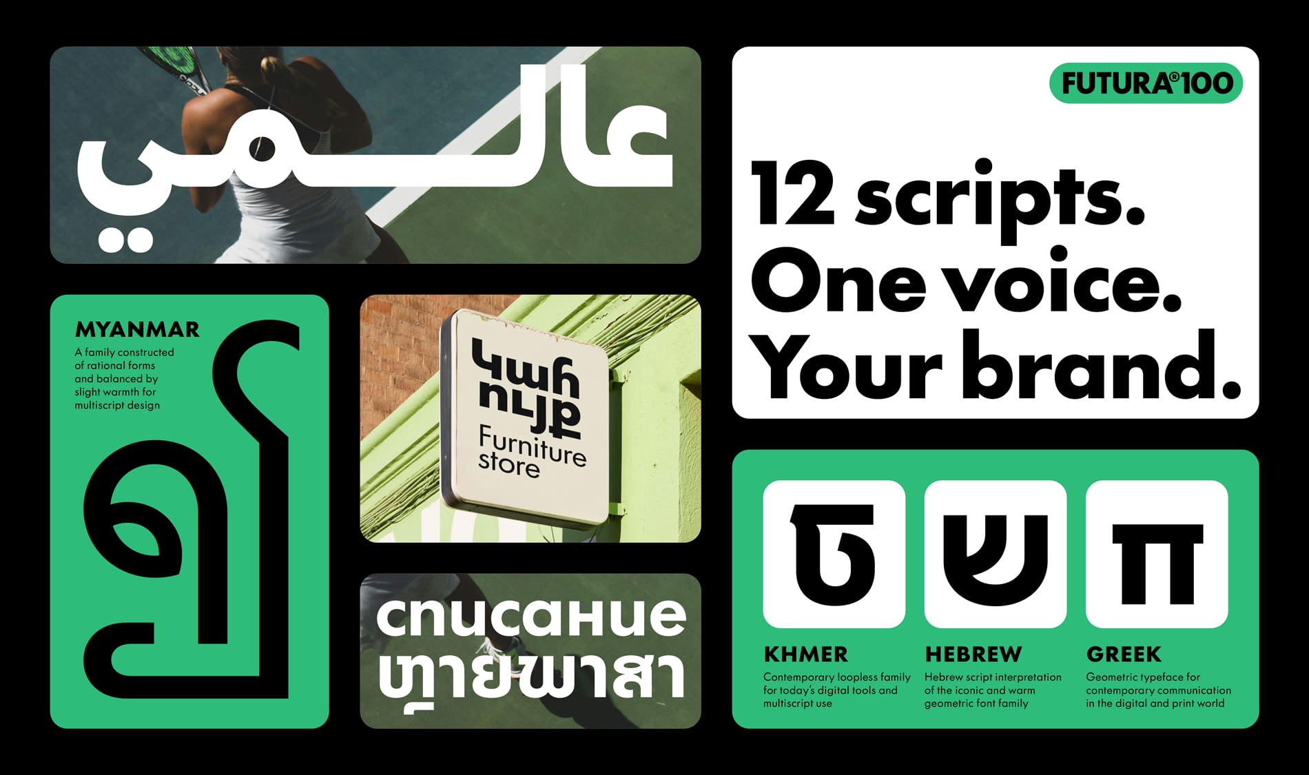 Futura®100 a typeface for global branding