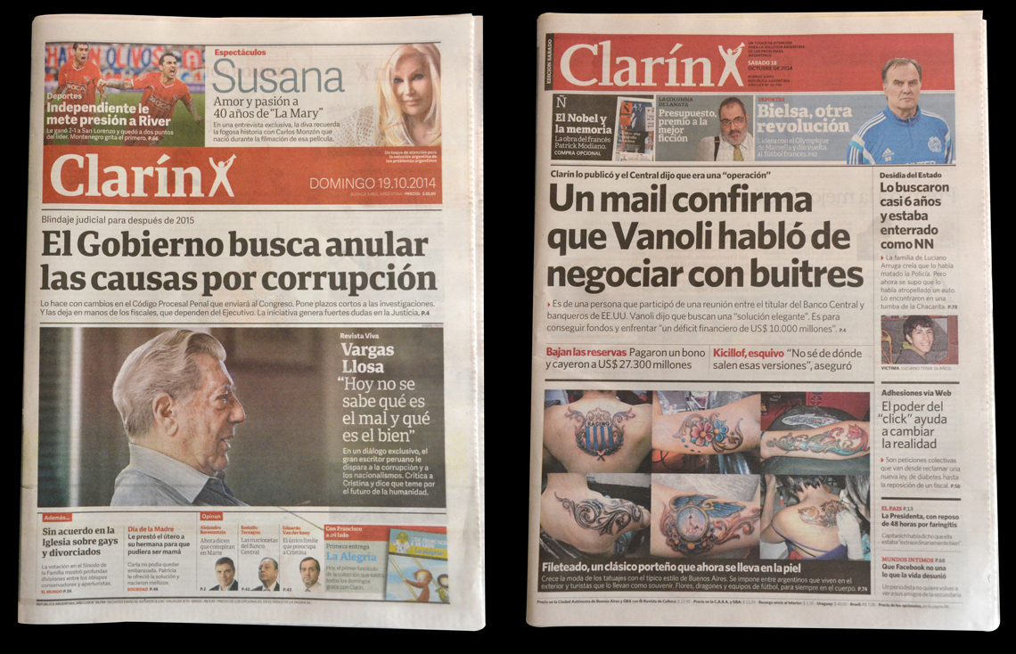 Clarín Titulos, a custom typeface