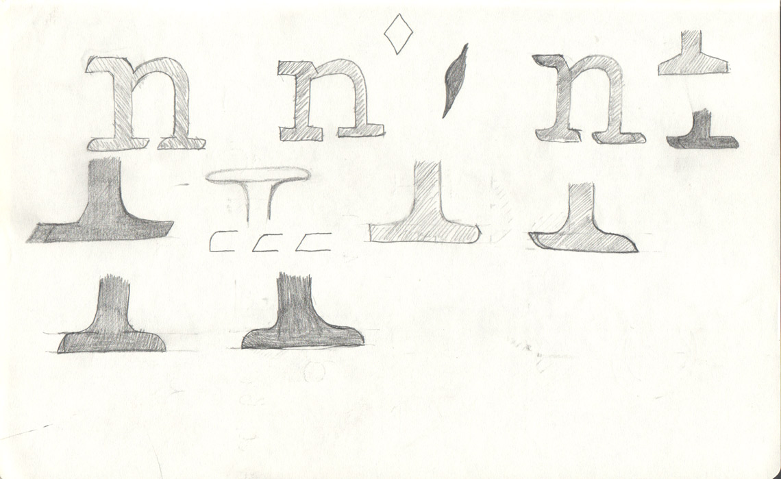 Sirba serifs sketches