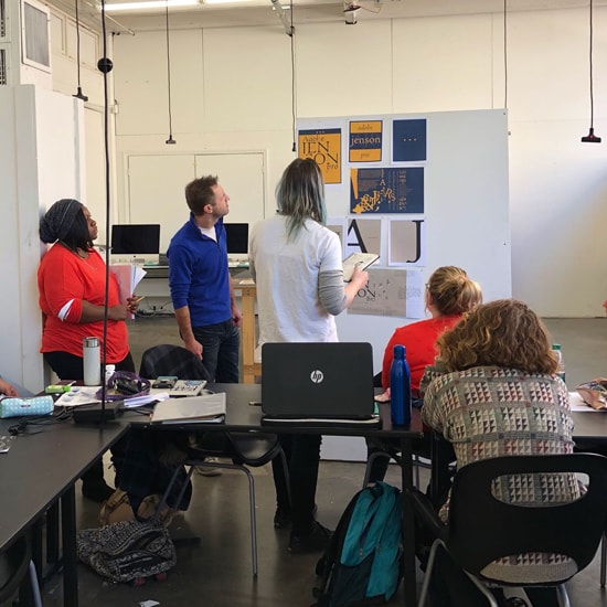 Joshua Farmer teaching at the Kansas City Art Institute (KCAI)