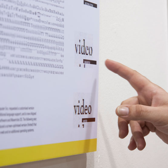 Typography exhibition: From Concept to Reader 2.0