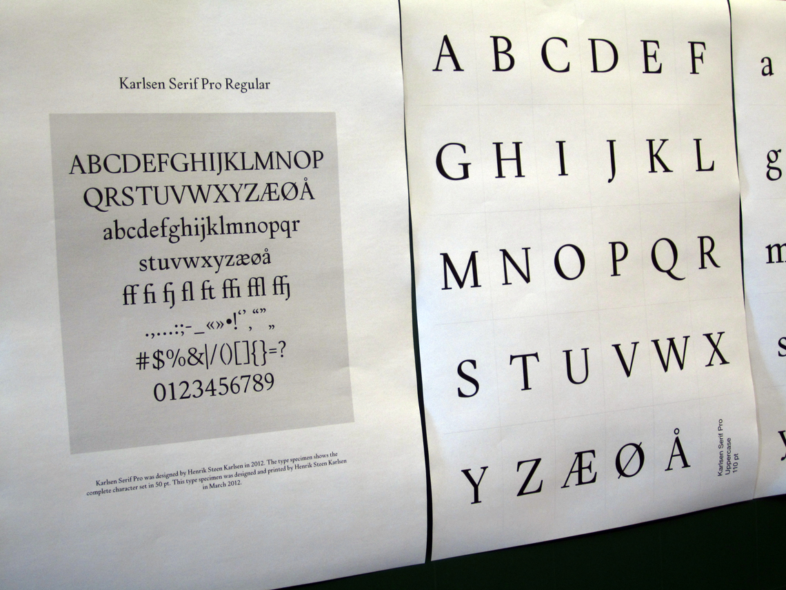 Typeface design course