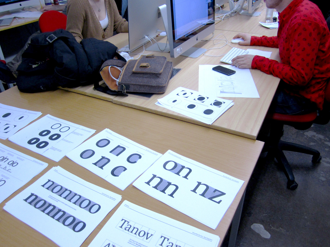 Basic type design workshop