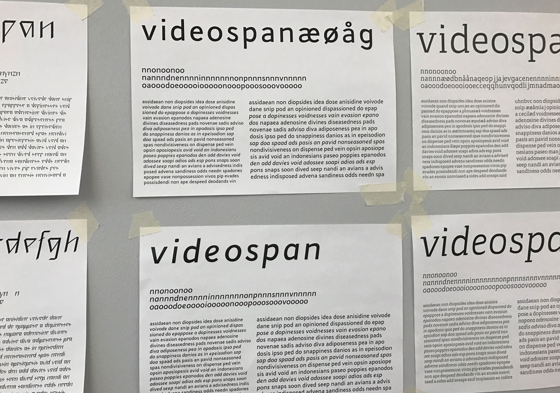 Type design master class in Norway