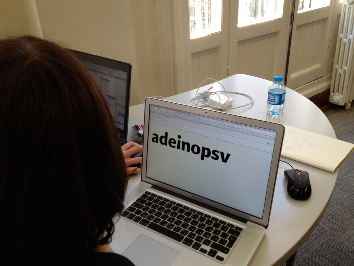 Font design workshop in Istanbul by TypeTogether