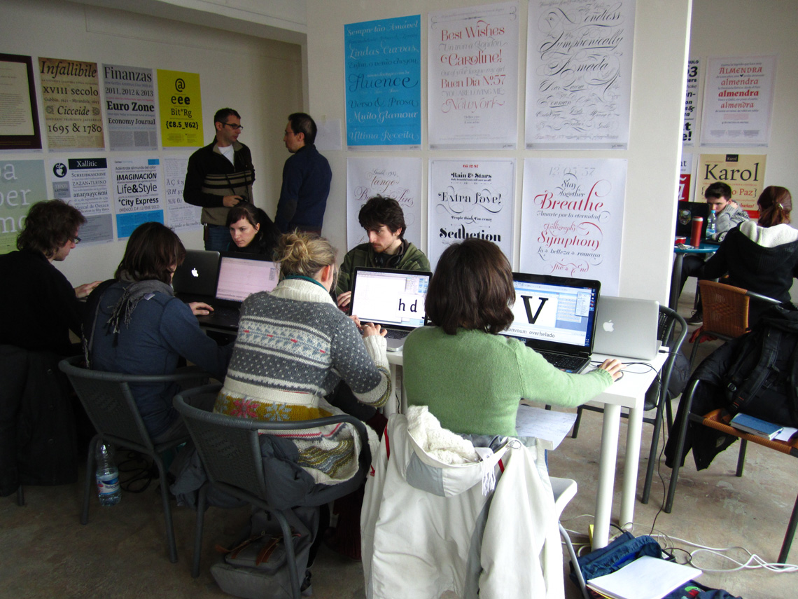 typeface design workshop: No typo with tipos. By TypeTogether