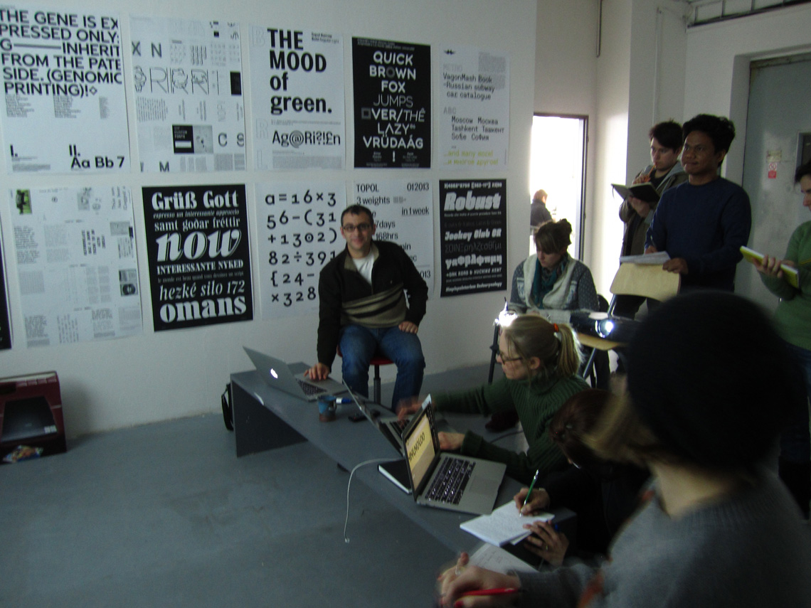 typeface design workshop: No typo with tipos. By TypeTogether