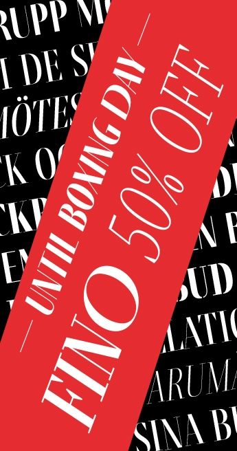 Custom Font for  - 50% off in Fino until Boxing day! by Typetogether