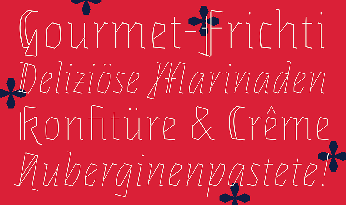 eskapade fraktur, blackletter