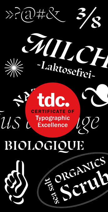Custom Font for  - Laima receives TDC award by Typetogether