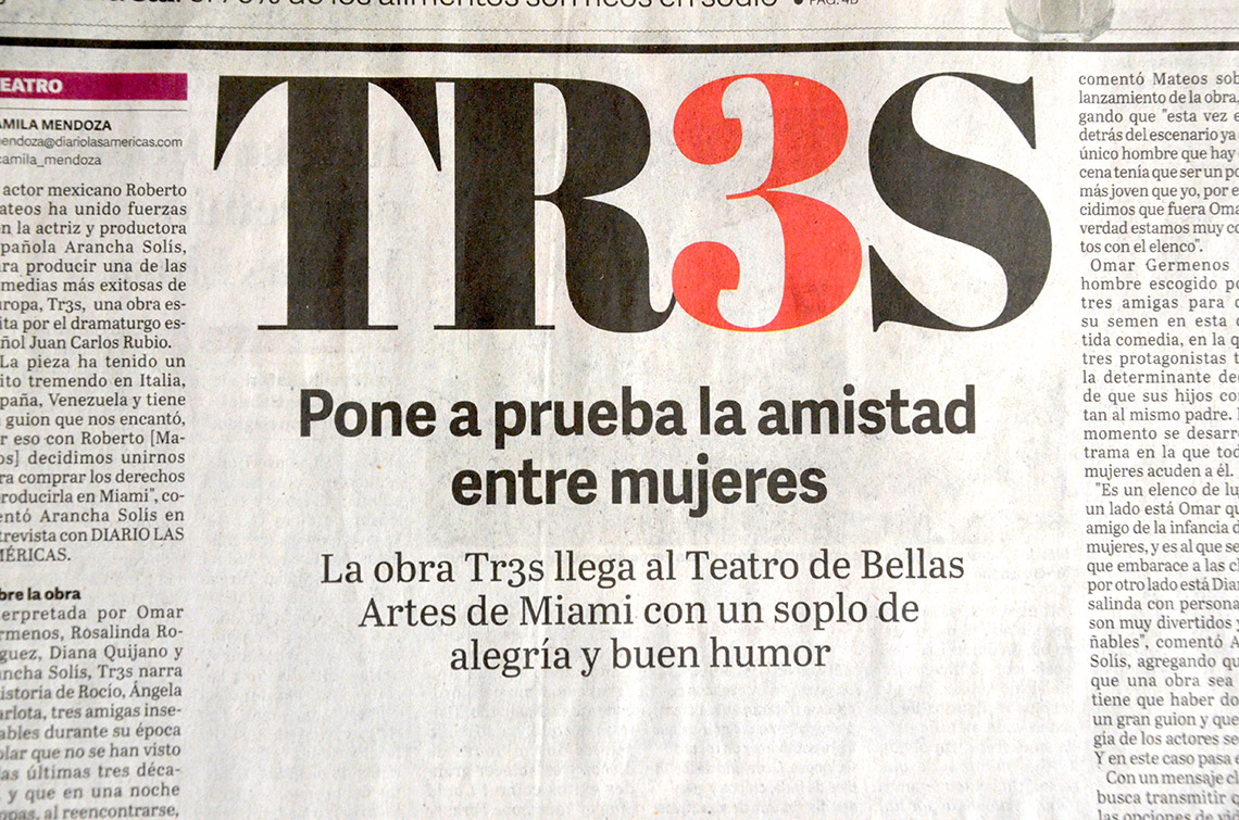 Diario las Américas use Abril and Adelle Sans.