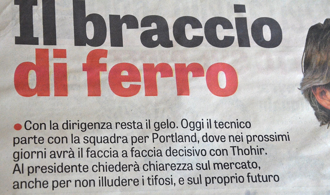 Tablet Gothic in use in this Italian newsppaper