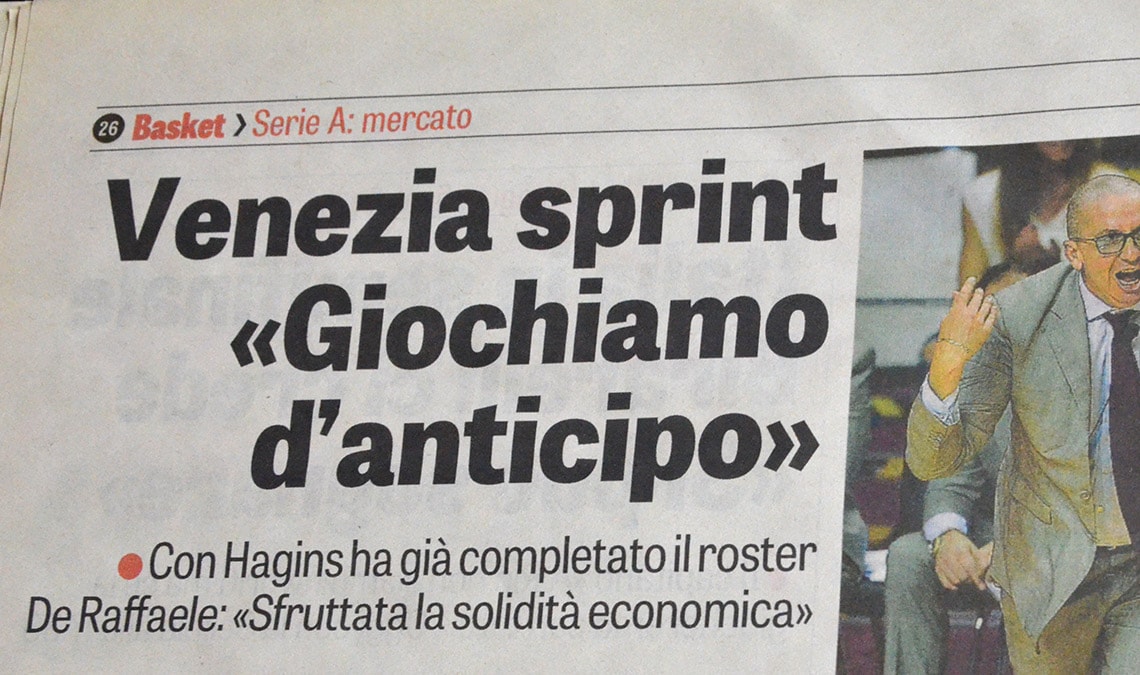 Tablet Gothic in use in the Italian sport newspaper La Gazzetta dello Sport.