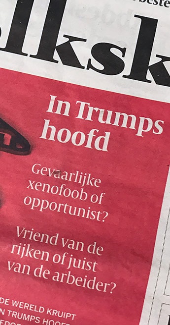 Custom Font for  - De Volkskrant by Typetogether
