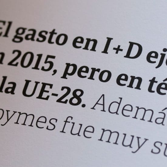 Great information design fonts: The Informe Cotec