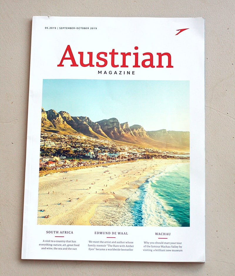 Portada in Austrian Airlines