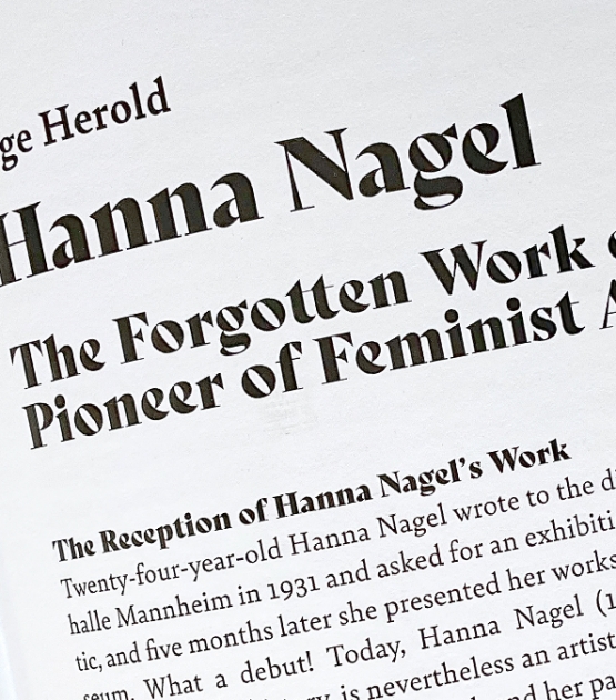 Postea & Bely in Hanna Nagel Exhibition Catalogue